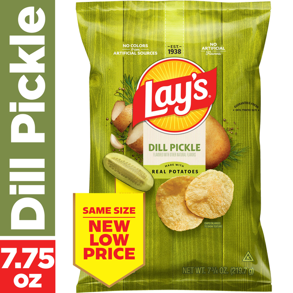 Chips de pomme de terre aromatisés au cornichon à l'aneth Lay's