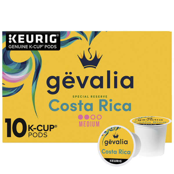 Gevalia Costa Rica Medium-Dark Roast Coffee Pods