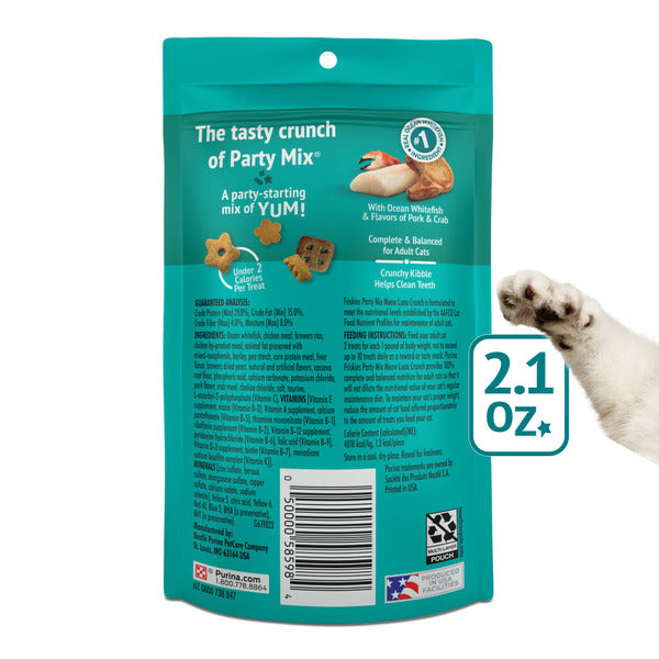 Purina Friskies Party Mix Meow Luau Crunch Golosinas para Gatos