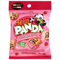 Galletas Meiji rellenas de crema de fresa
