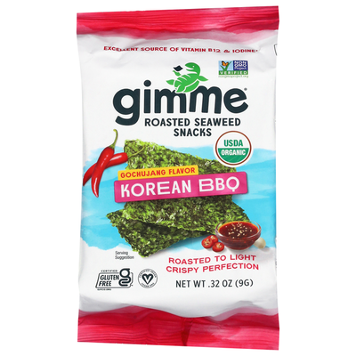 gimMe Snacks de Nori Rôti Saveur Gochujang BBQ Coréen