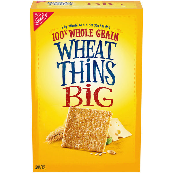 WHEAT THINS Big Snacks, Galletas de Trigo Integral - 8 oz