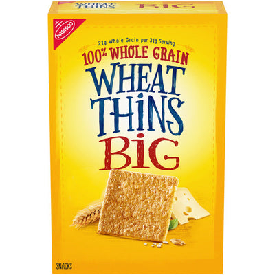 WHEAT THINS Big Snacks, Whole Grain Wheat Crackers - 8 oz