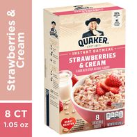 Avena Instantánea Quaker, Fresas y Crema - Paquete de 10