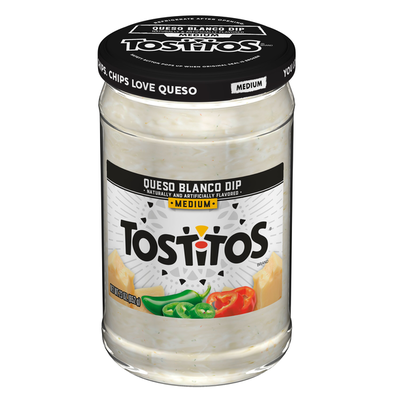 Tostitos Dip Queso Blanco Medio - Sabroso y Versátil