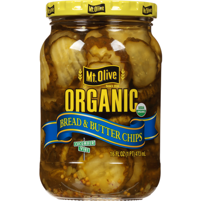 Mt. Olive Confitures de Cornichons Bio au Pain et au Beurre