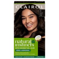 Clairol 3 Brun Noir Zéro Ammoniaque Teinture Végane