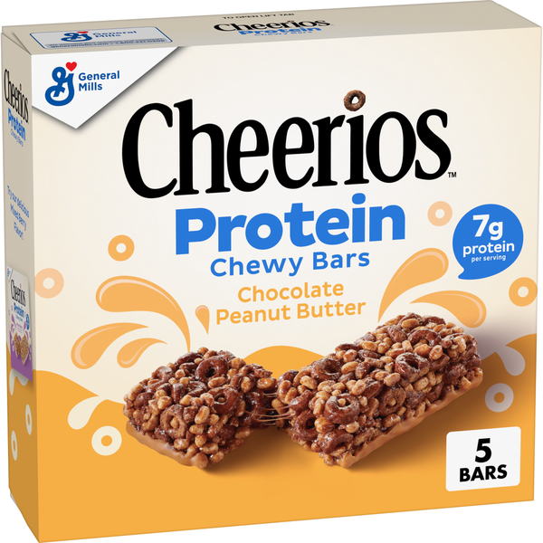 Barritas de Snack Cheerio Protein - Chocolate y Mantequilla de Maní