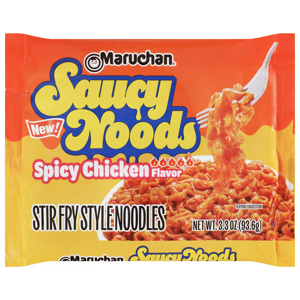 Maruchan Saucy Noods, Nouilles Ramen, Poulet Épicé, 3,3 oz