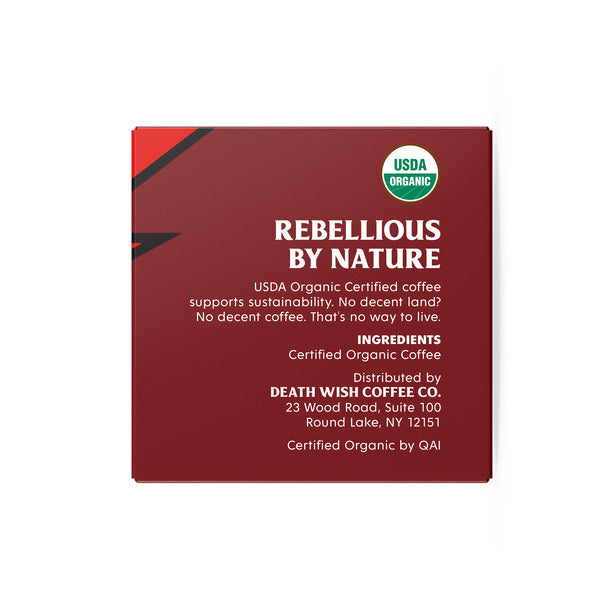 Capsules de café Death Wish Coffee Dark Roast - Bio et Commerce Équitable