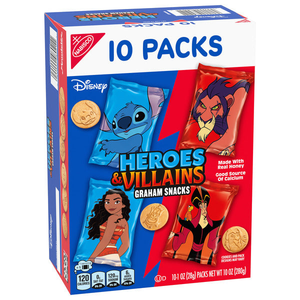 NABISCO Heroes And Villains Graham Snacks Variety Pack - 10 oz