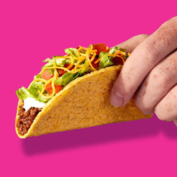 Conchas de Taco Bell Crunchy Taco