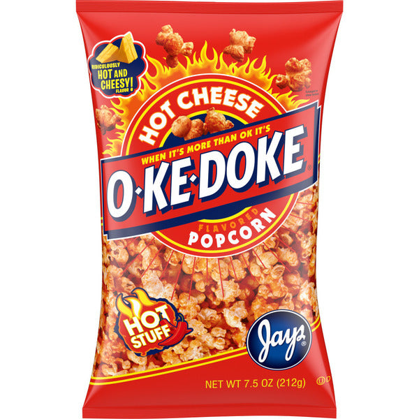 O-Ke-Doke Hot Stuff Palomitas con Sabor a Queso