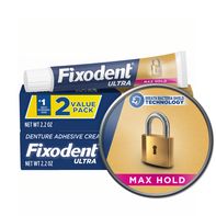 Adhesivo Dental Fixodent Ultra Max Hold - Paquete de 2