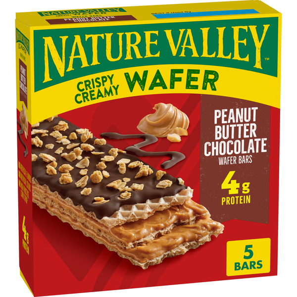 Barras de Wafle de Mantequilla de Maní y Chocolate Nature Valley