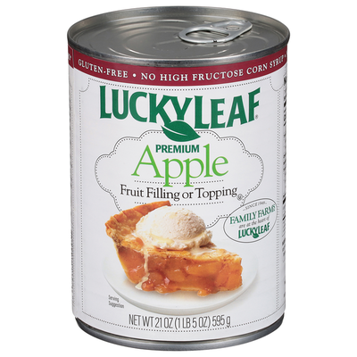 Garniture ou Topping de Pomme Premium Lucky Leaf
