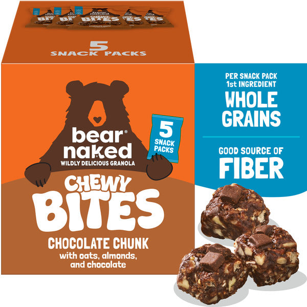Bear Naked Chewy Granola Bites - Trozos de Chocolate (5 Paquetes)