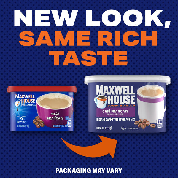 Maxwell House Cafe Francais Instant Beverage Mix