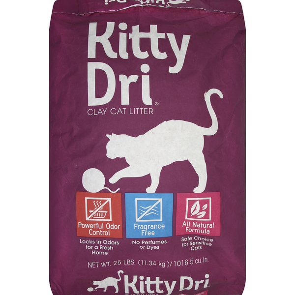 Litière pour chat Kitty Dri - Argile, sans parfum