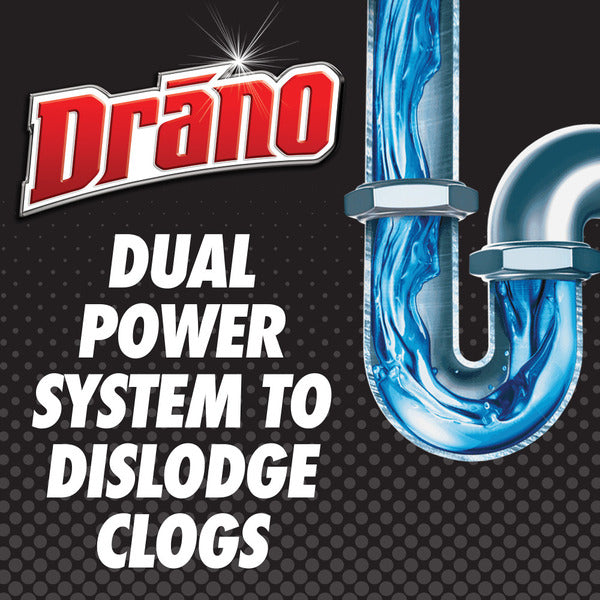 Kit de limpieza de desagües Drano Snake Plus con herramienta y sistema de gel