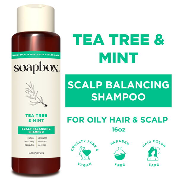 Soapbox Tea Tree & Mint Scalp Balancing Shampoo