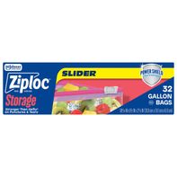 Bolsas de Almacenamiento Ziploc con Cierre Deslizante de Galón - Tecnología Power Shield™