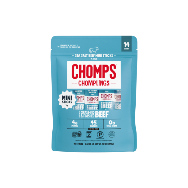 Chomps Mini Chomplings de Boeuf à l'Herbe de Mer - 14 Paquet