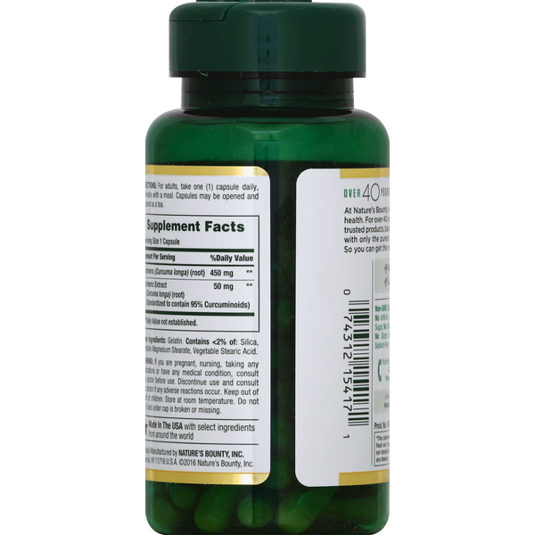 Suplemento de Cúrcuma de Nature's Bounty