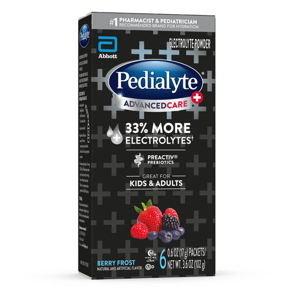Poudre d'électrolytes Pedialyte Advanced Care Plus - Baie Givrée