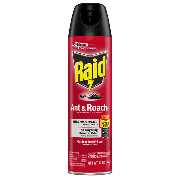 Insecticida en aerosol Raid para hormigas y cucarachas - Aroma fresco exterior