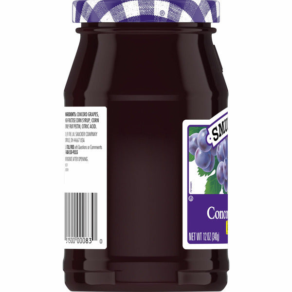 Smucker's Grape Jam - Premium Fruit Spread