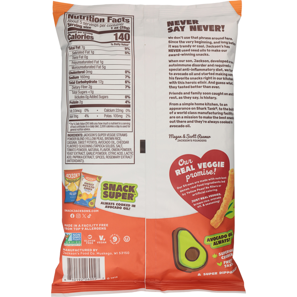 Palitos de Verdura Super Cheddar de Jackson