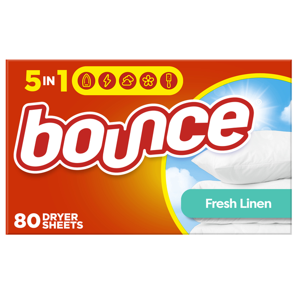 Feuilles de séchage assouplissantes Bounce, Lin frais
