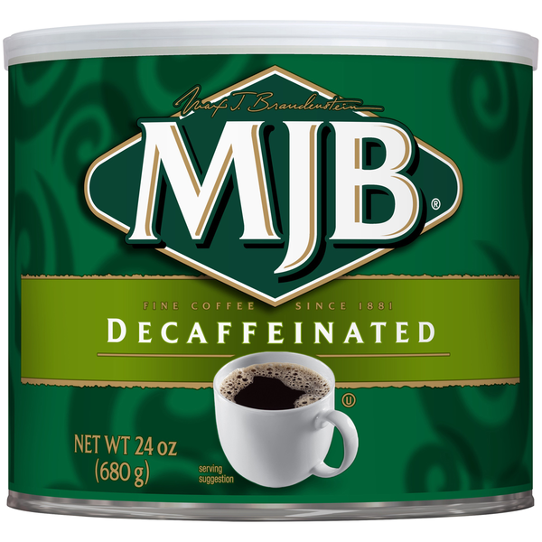 Café décaféiné MJB - Saveur douce et riche