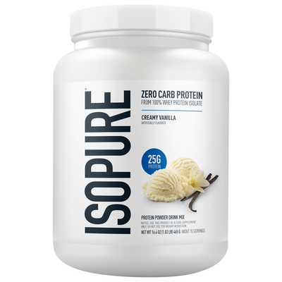 Mezcla de Bebida de Proteína Isopure Sabor Vainilla Cremosa