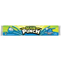 Sour Punch Straws de Frambuesa Azul Caramelo Masticable en Bandeja para Películas