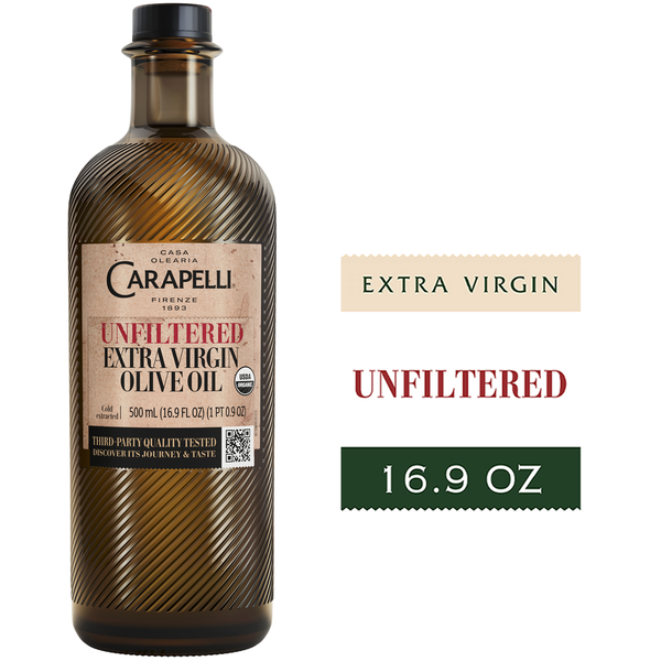 Aceite de Oliva Virgen Extra Carapelli, Sin Filtrar