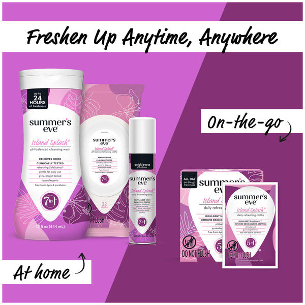 Summer's Eve Island Splash Feminine Cleansing Wipes