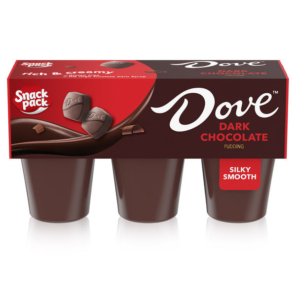 Cups de Pudding au Chocolat Noir DOVE Snack Pack