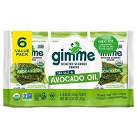 gimMe Organic Roasted Seaweed Snacks with Sea Salt