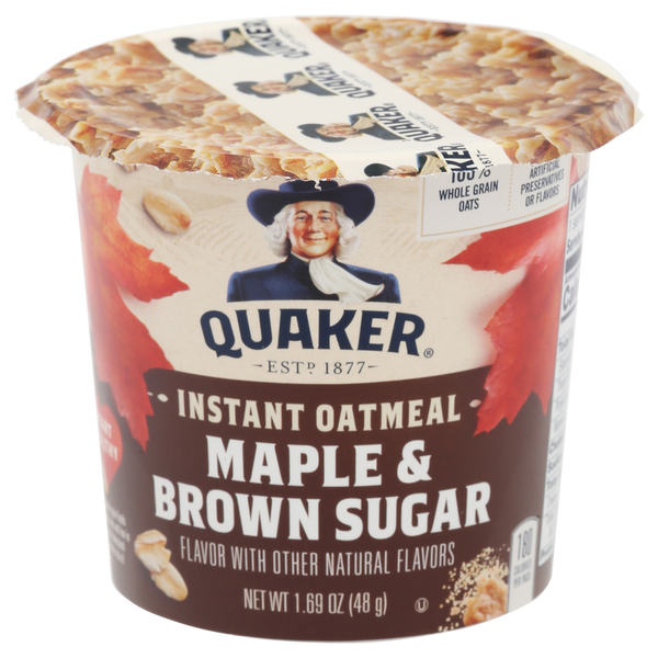 Avena Instantánea Quaker, Sirope de Arce y Azúcar Moreno