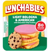 Lunchables Light Bologna y Queso Americano en Paquete de Galletas