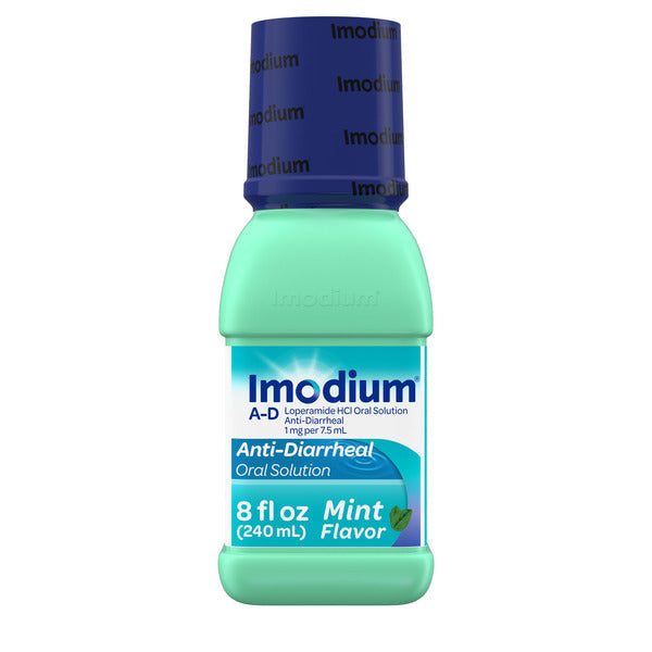 IMODIUM A-D Liquide Médicament Anti-Diarrhéique, Saveur Menthe, 8 fl. oz