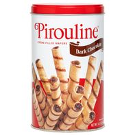 Pirouline Galletas de Wafers Rellenas de Crema de Chocolate Oscuro