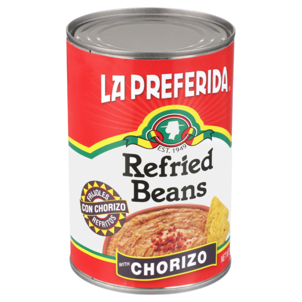 Frijoles Refritos La Preferida con Chorizo