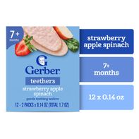 Gerber Teethers Fresa Manzana Espinaca