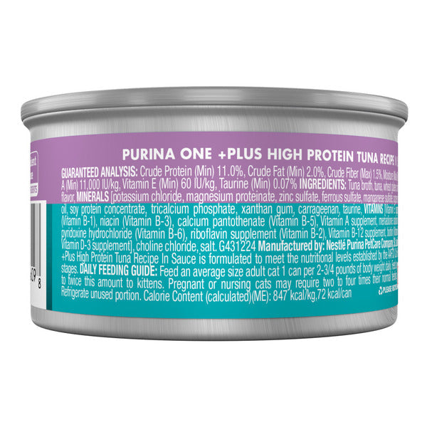 Purina ONE Natural High Protein Tuna Recipe Cat Food