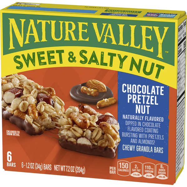 Nature Valley Barras de Granola de Chocolate con Pretzel y Nueces Dulces y Saladas