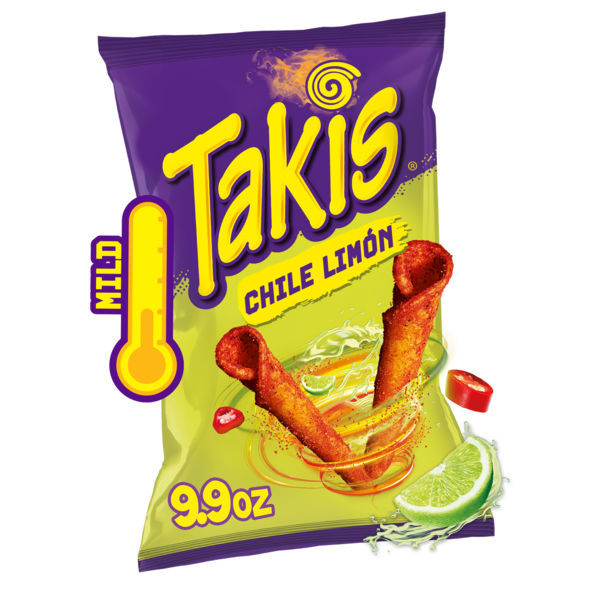 Takis Chile Limon Sac de 9,9 oz à partager - Chips de tortilla enroulées