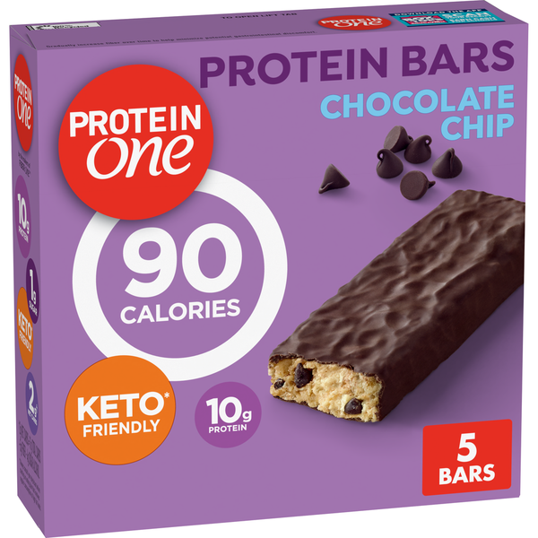 Barras de Proteína One de 90 Calorías con Chispas de Chocolate